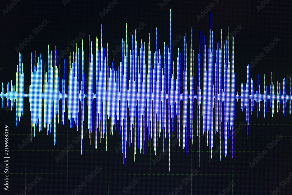 Audio sound wave studio editing Audio sound wave studio editing
