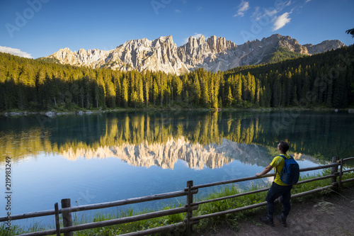 admiring the imposing Latemar © Andrea