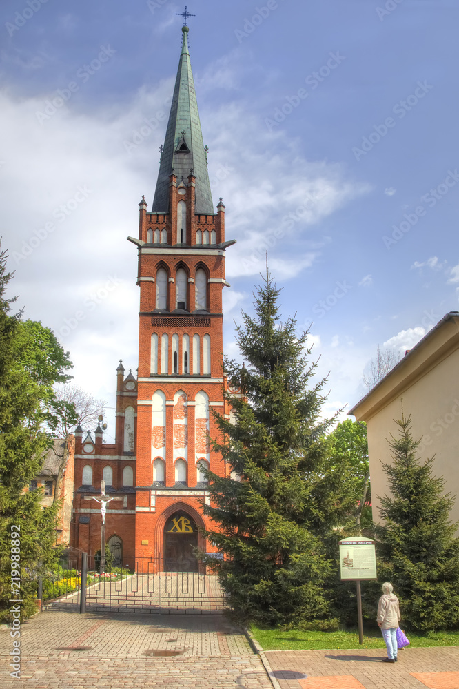 The city of Chernyakhovsk. The Temple of St Bruno of Querfurt