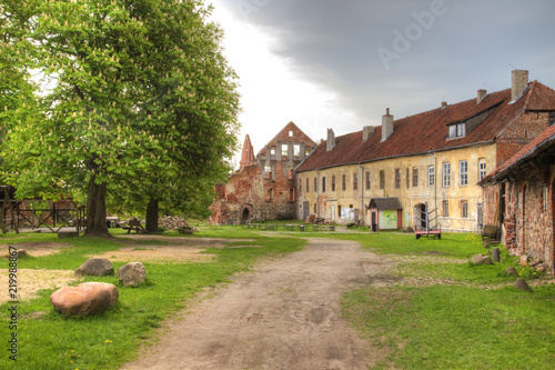 The city of Chernyakhovsk. Castle of Insterburg. Farm buildings