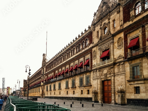 Palacio Nacional in Mexico City, Mexico. Government. Zocalo District.