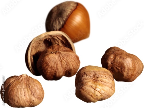 Hazelnuts - Isolated