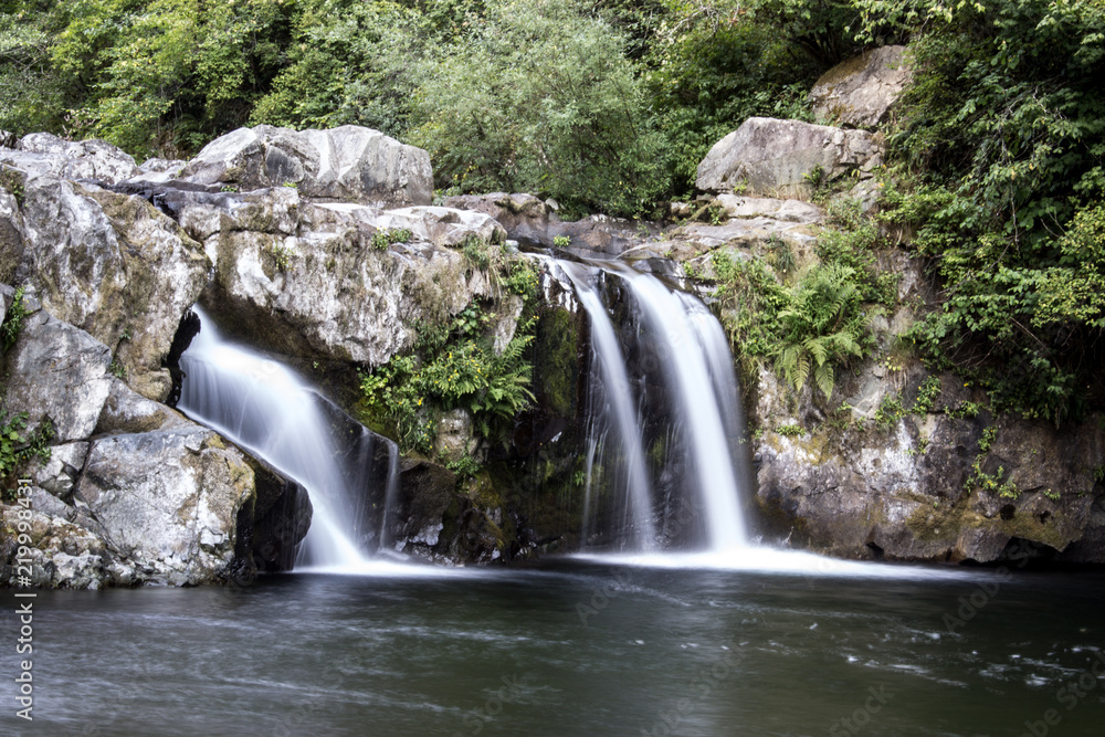 Fototapeta premium Sunset Falls, OR Waterfalls