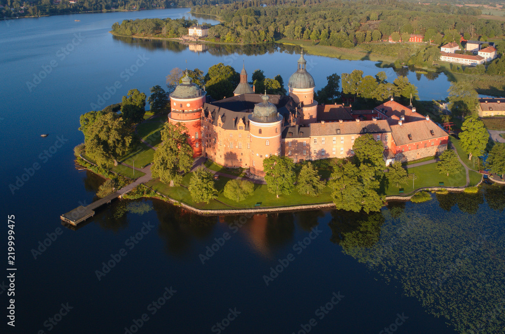 Aerial view of Gripsholm castle