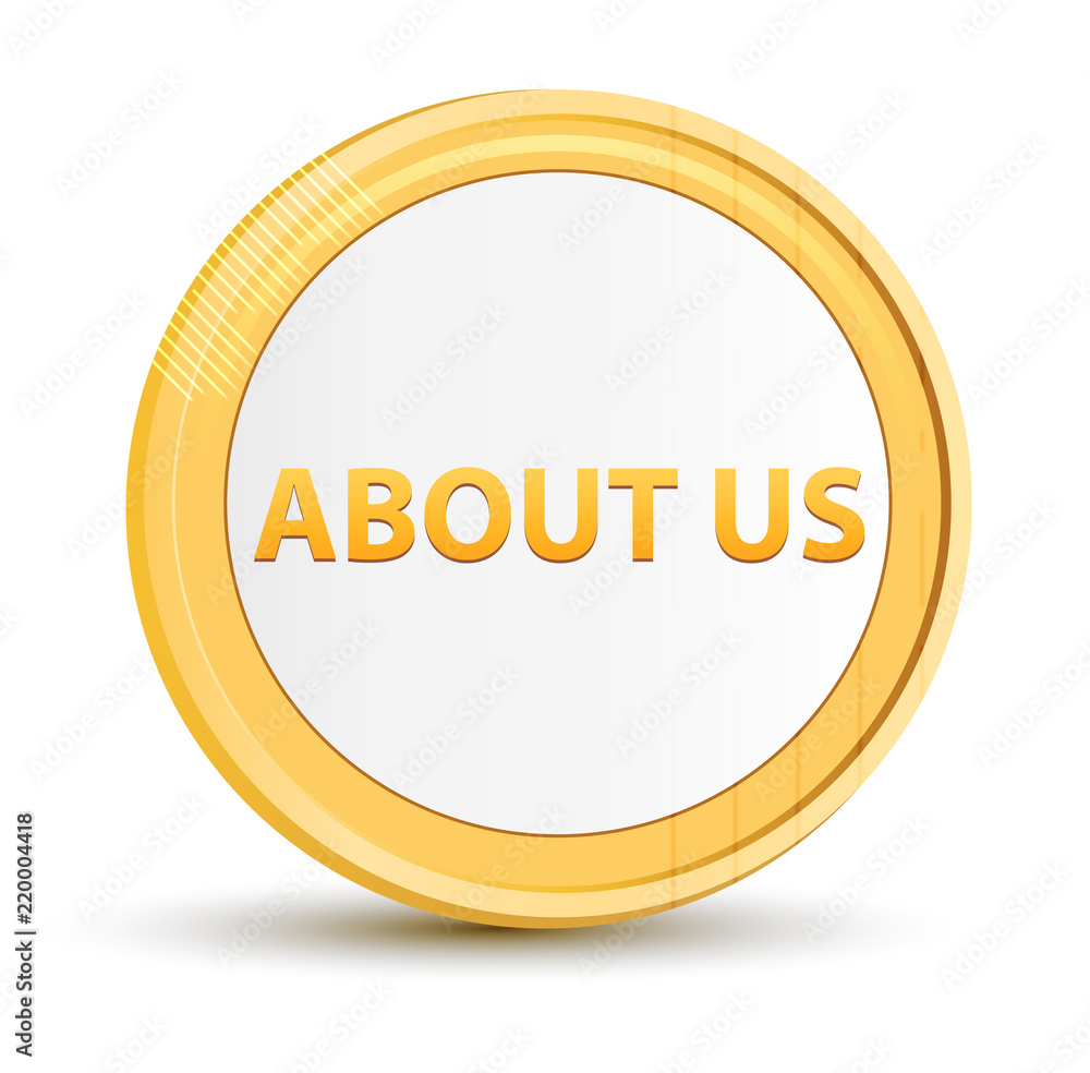 About Us gold round button About Us gold round button