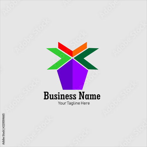Business and Company Logo or Icon Vector Illustration