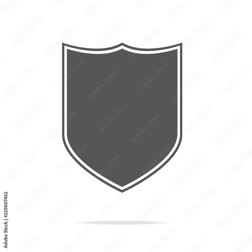 Shield Icon in trendy flat style isolated on white background. Shield symbol for your web site design, logo, app, UI. Vector illustration, EPS10. Shield Icon in trendy flat style isolated on white background. Shield symbol for your web site design, logo, app, UI. Vector illustration, EPS10.
