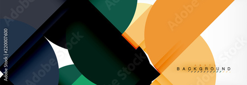 Circle abstract background, geometric illustration