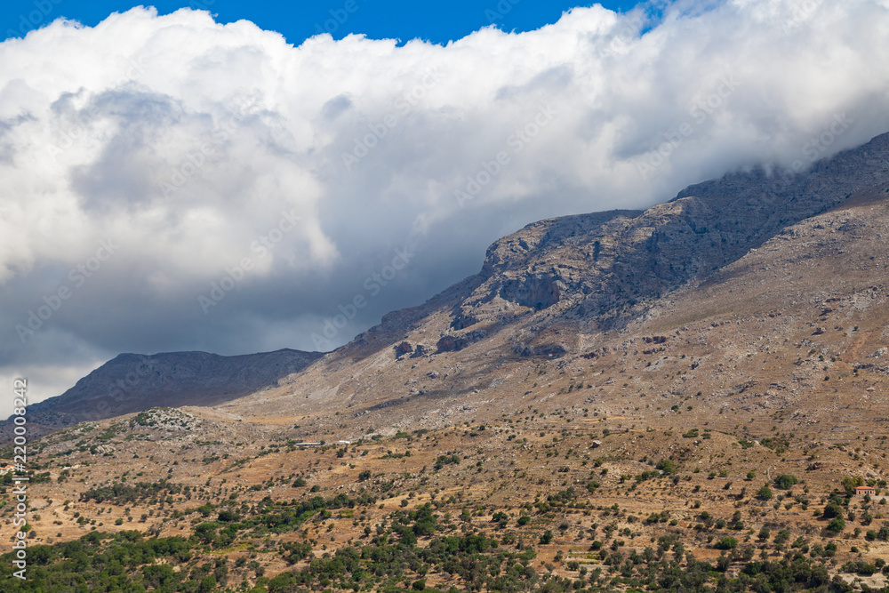 Mountains beautiful landscape in summer day. Crete island, Greece Mountains beautiful landscape in summer day. Crete island, Greece