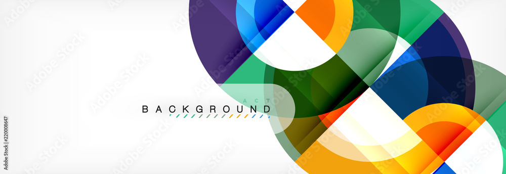 Vector circular geometric abstract background Vector circular geometric abstract background