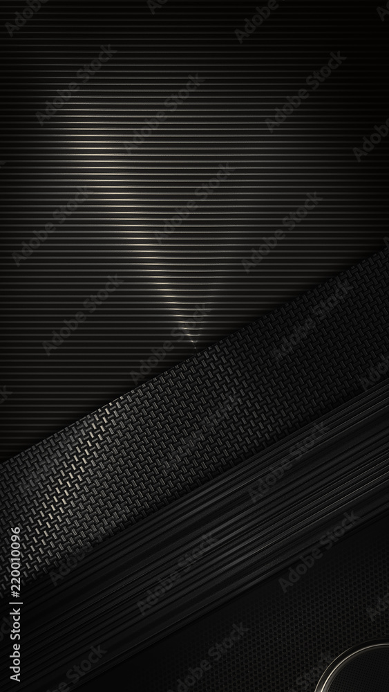 Obraz premium Dark Metal Techno Background