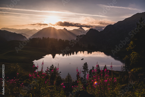 Sonnenaufgang am Seebergsee photo