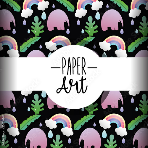 Paper art background