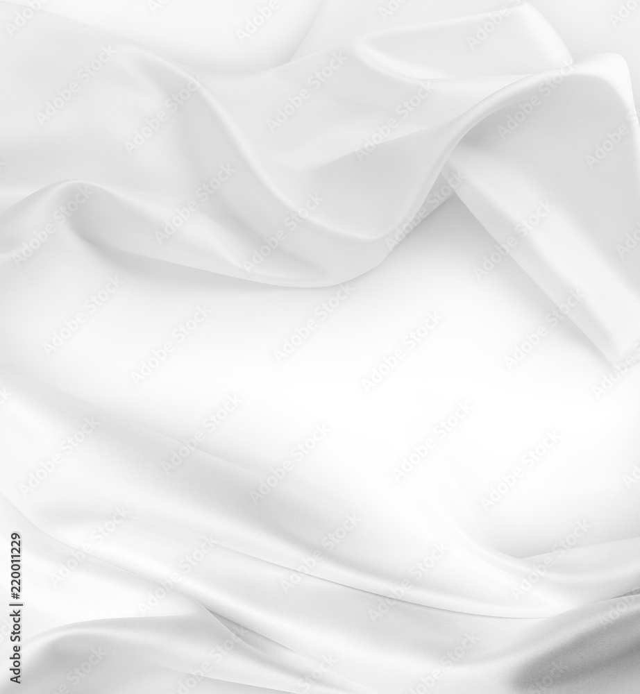 Obraz premium White silk fabric texture