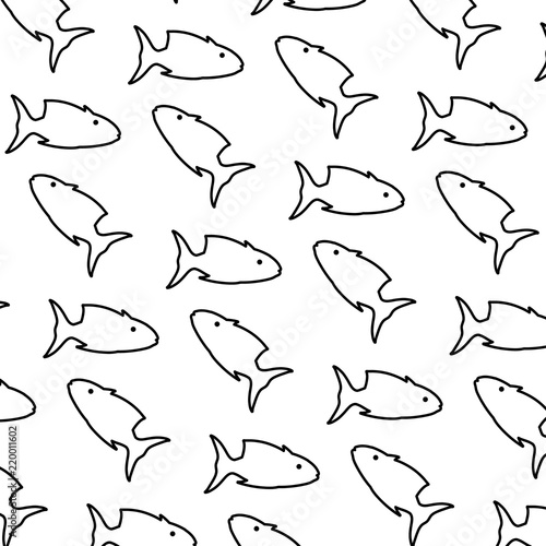 line tropical tuna fish animal background