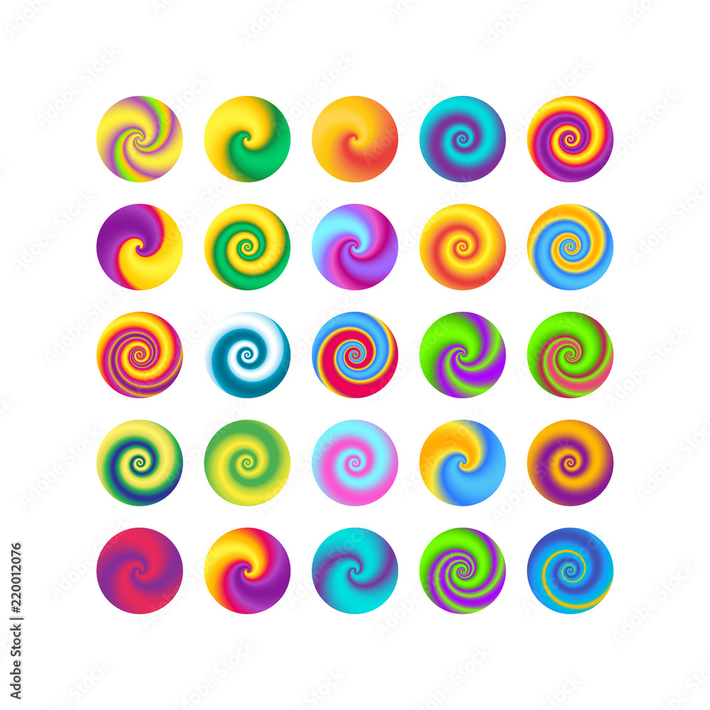 Vibrant colorful abstract gradient blurs design elements. Creative shapes in spheres. Vibrant colorful abstract gradient blurs design elements. Creative shapes in spheres.