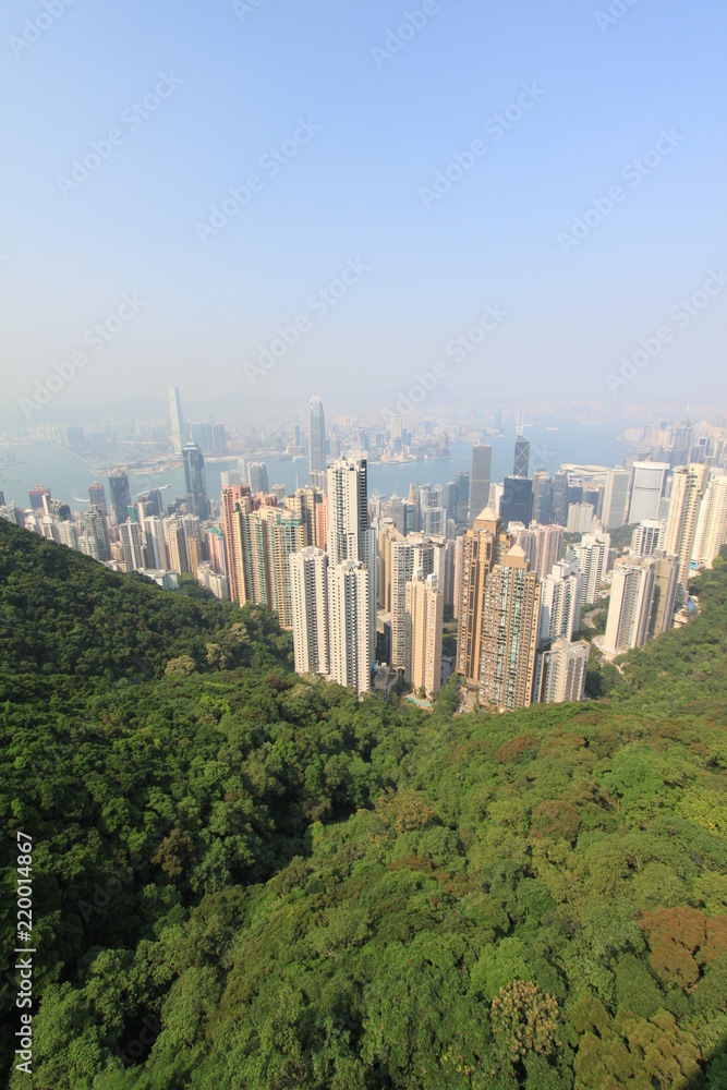 Fototapeta premium Vue depuis Victoria Peak