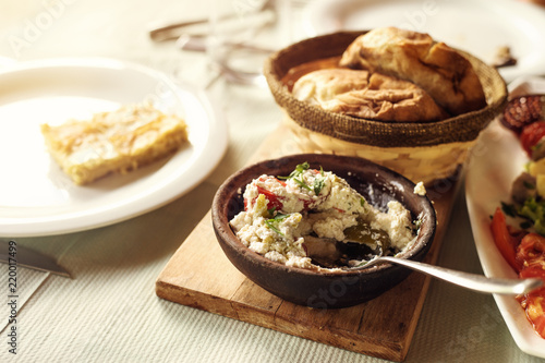 farm-style country lunch, traditional Albanian cuisi