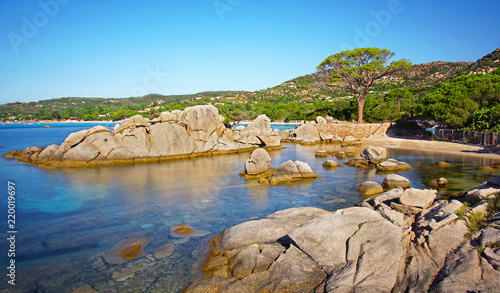 Plage Palombaggia, Porto-Vecchio, Corse. 