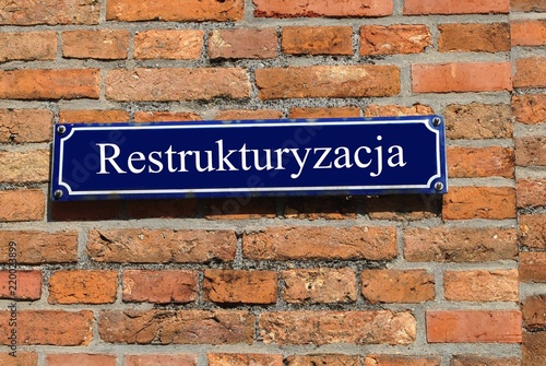 Plakat Restrukturyzacja