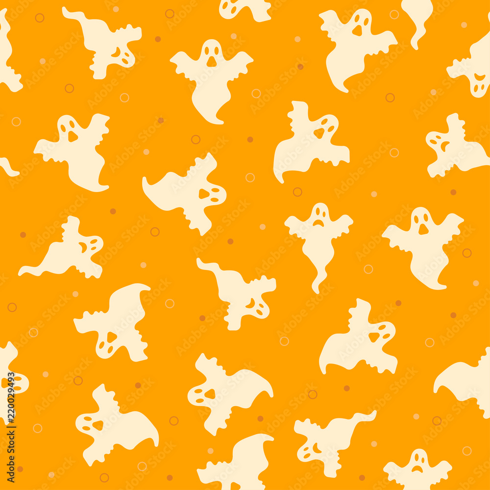 ghost halloween pattern vector illustration scary ghost halloween pattern vector illustration scary