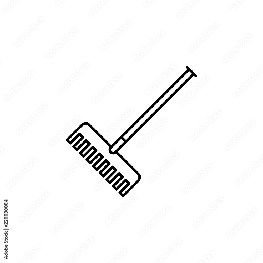 rake icon. Element of autumn icon for mobile concept and web apps. Thin line rake icon can be used for web and mobile rake icon. Element of autumn icon for mobile concept and web apps. Thin line rake icon can be used for web and mobile