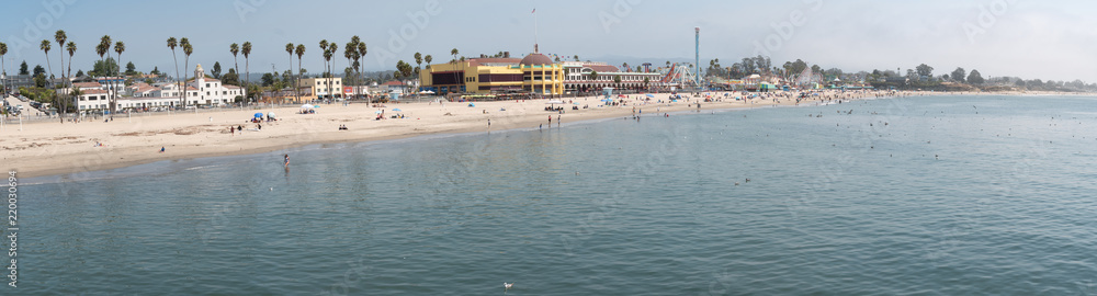 Large Panorama Of the Santa Cruz Beach and Park