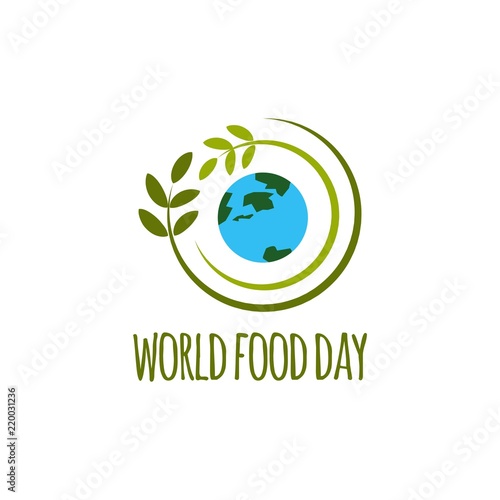 World Food Day Logo Vector Template Design Illustration