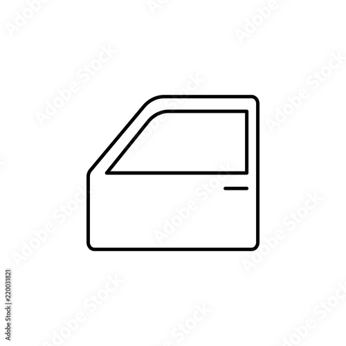 car door icon. Element of car workshop icon for mobile concept and web apps. Thin line car door icon can be used for web and mobile