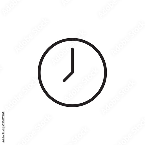 Clock icon Vector illustration, EPS10.