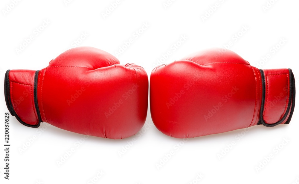 A pair of boxing gloves Isolated on White Background