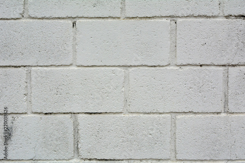 Texture of white concrete bricks