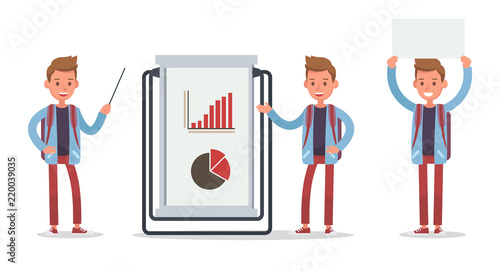 Office man worker character vector design. no31