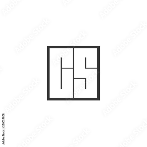 Initial Letter CS Logo Template Design