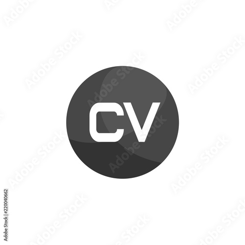 Free Download Initial Letter CV Logo Template Design - GFXLoad