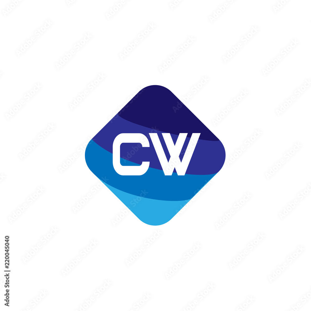 Initial Letter CW Logo Template Design Initial Letter CW Logo Template Design