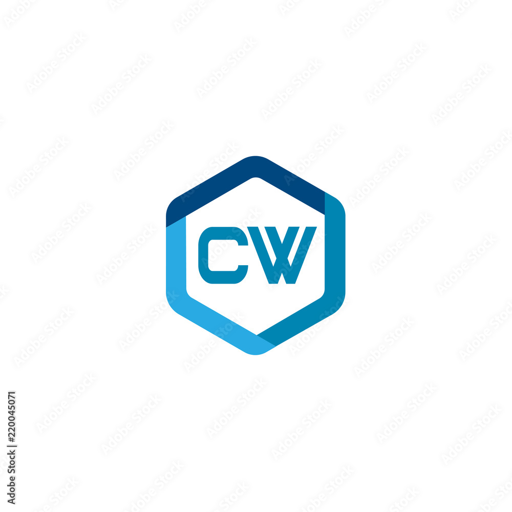 Initial Letter CW Logo Template Design Initial Letter CW Logo Template Design