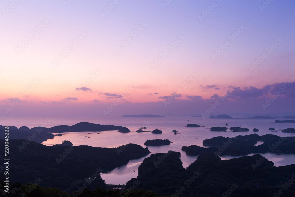 Kujuku Islands at sunset