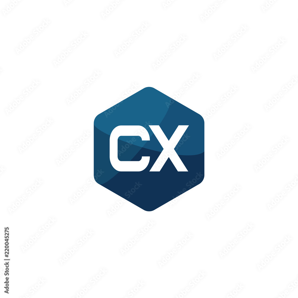 Obraz premium Initial Letter CX Logo Template Design