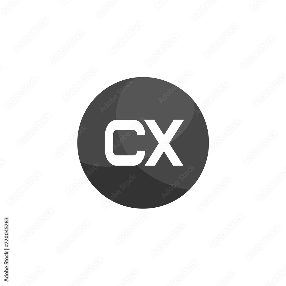 Initial Letter CX Logo Template Design Initial Letter CX Logo Template Design