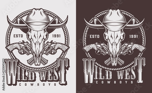 Monochrome vintage emblems
