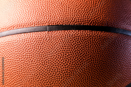 Basketball texture close up