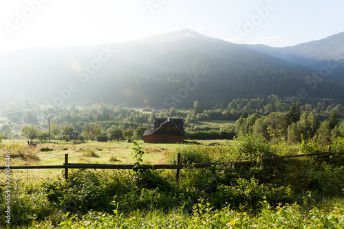 Wallpaper Mural Ukraine Carpathians rural mountain village, holiday location. Torontodigital.ca