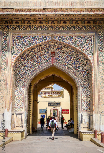 20 JUNE 2018, JAIPUR - INDIA. People visit The city palace, Jaipur, India