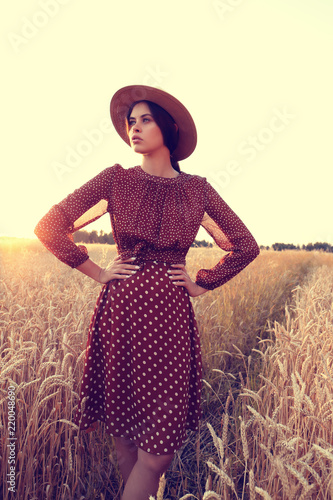 Fashion young woman outdoors.