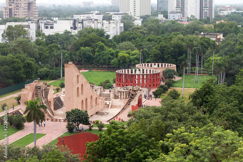 Jantar Mantar astronomy observatory in New Delhi and park photo