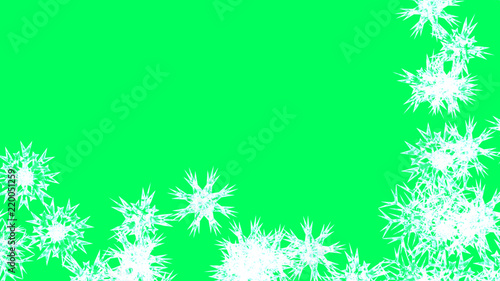 Wallpaper Mural Abstract background with a variety of colorful snowflakes. Big and small. Torontodigital.ca
