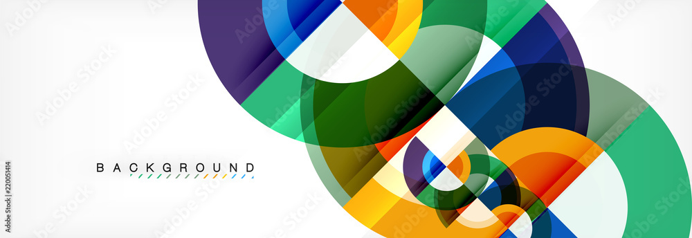 Vector circular geometric abstract background Vector circular geometric abstract background