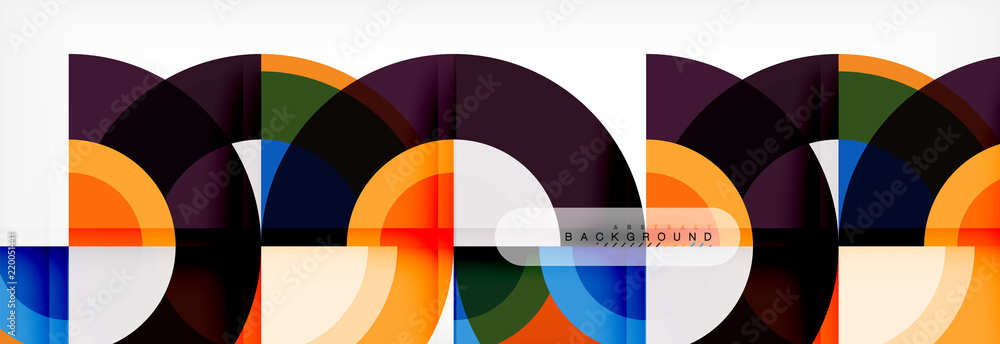 Obraz premium Vector circle abstract background