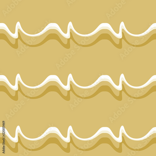 Seamless pattern background with multi-colored wavy lines.